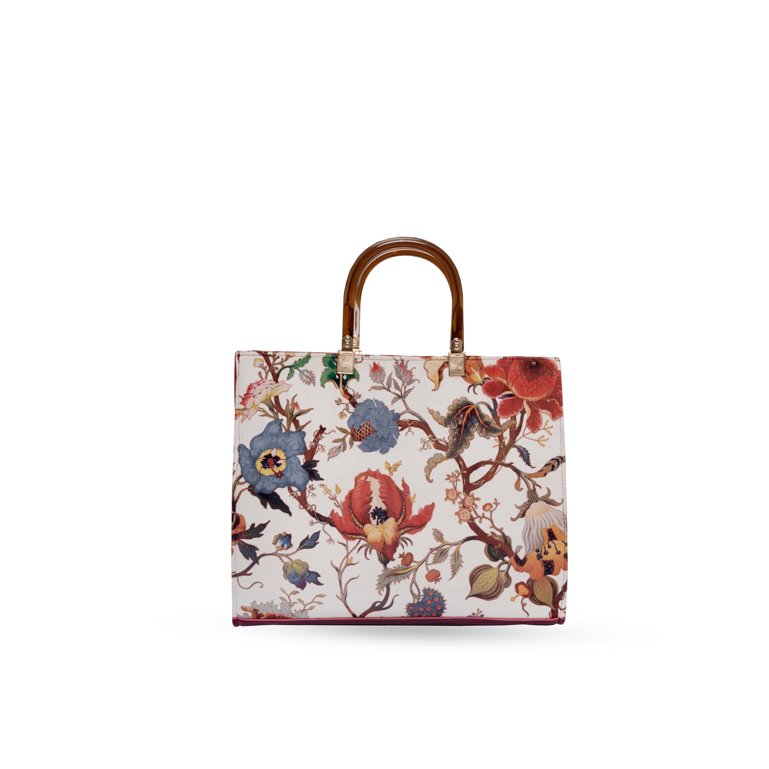 Floral Tapestry Tote Handbag – Elegant Vintage Style